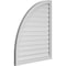 Ekena Millwork Quarter Round Top Left Surface Mount PVC Gable Vent w/ 2"W x 1-1/2"P Brickmould Frame, 32"W x 38"H GVPQL32X3802SF - alternate 4
